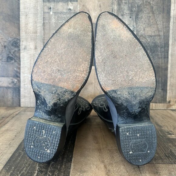 Tony Lama Vintage Gold Label Wingtip Cowboy Boots Mens 10 D - Picture 4 of 12